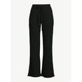 thumbnail image 4 of Scoop Women's Wide Leg Ribbed Crop Pants, 4 of 5