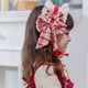 thumbnail image 2 of Diadema hecha a mano estilo Lolita para niña, pinza para el pelo suave, paños a cuadros rojos, lazo, tocado de encaje, accesorios para el cabello, sombreros para niños, 2 of 5