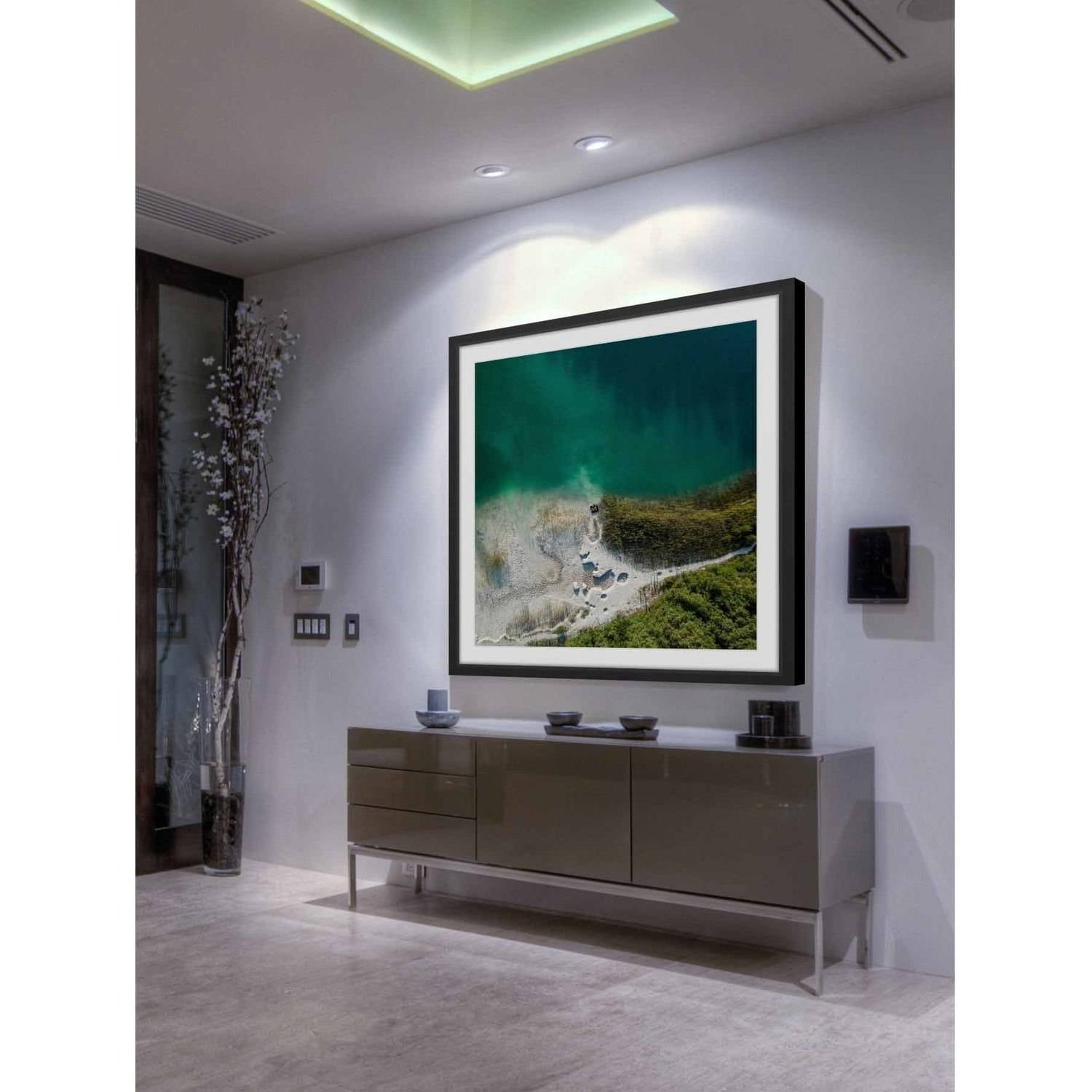 Marmont Hill "Sea Foam" By Karolis Janulis Framed Painting Art Print, 12.0" x 1.5"