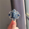 thumbnail image 6 of DYFUHO Lady Goddess Cameo Rhinestone Brooch Queen Cameo Lapel Brooch Pin Elegant Brooches and Pins,Costume Jewelry for Women, 6 of 6