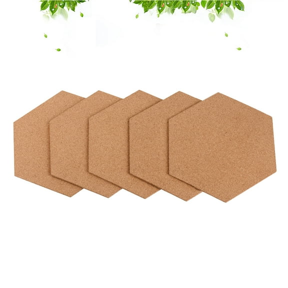 HEALEEP 5Pcs Cork Boards for Office Use Small Cork Board for Walls Memo Tool