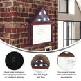 thumbnail image 2 of Flash Furniture Quincy Solid Pine Wood Flag and Certificate Display Case 26.5" x 26.5" Mahogany, 2 of 2