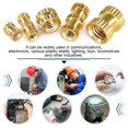 thumbnail image 4 of Wekity M3x3mm Female Thread Knurled Nuts,200PCS Hx4mm OD Brass Threaded Insert Embedment Nuts Hydraulic Welded Joint Injection Molding Assortment Kit for 3D Printing Injection Molding-0621, 4 of 5