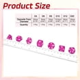 thumbnail image 2 of Ensemble de dés Polyédriques, 7 Pcs dés Acryliques pour Jeux de Table de Rôle RPG Accessoires de Jeu de Table, Transparent Rose Rouge, 2 of 6