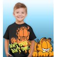 thumbnail image 2 of Nickelodeon Garfield Boys Graphic T-Shirt, Short Sleeve Shirt for Toddlers and Kids, Black/Orange, 2 of 8