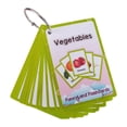 thumbnail image 2 of Tarjetas didácticas en inglés con palabras, tarjeta cognitiva para principiantes en lectura, tarjetas didácticas de verduras, juguete de bolsillo para, 2 of 10