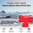 thumbnail image 2 of Sirena de ataque aéreo YaeCCC 110 V accionada por motor eléctrico 150 dB, 2 of 9