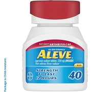 5 Pack - Aleve Arthritis Soft Grip Arthritis Cap, 40 Gelcaps Each
