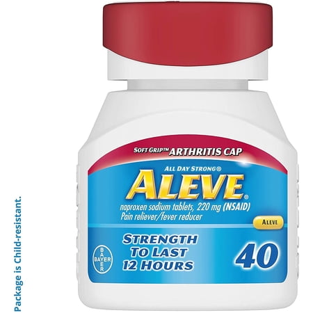 5 Pack - Aleve Arthritis Soft Grip Arthritis Cap, 40 Gelcaps Each