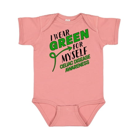 

Inktastic I Wear Green for Myself- Celiac Disease Awareness Gift Baby Boy or Baby Girl Bodysuit