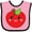 Pink and Black, variant on Inktastic Smiling Apple Boys or Girls Baby Bib