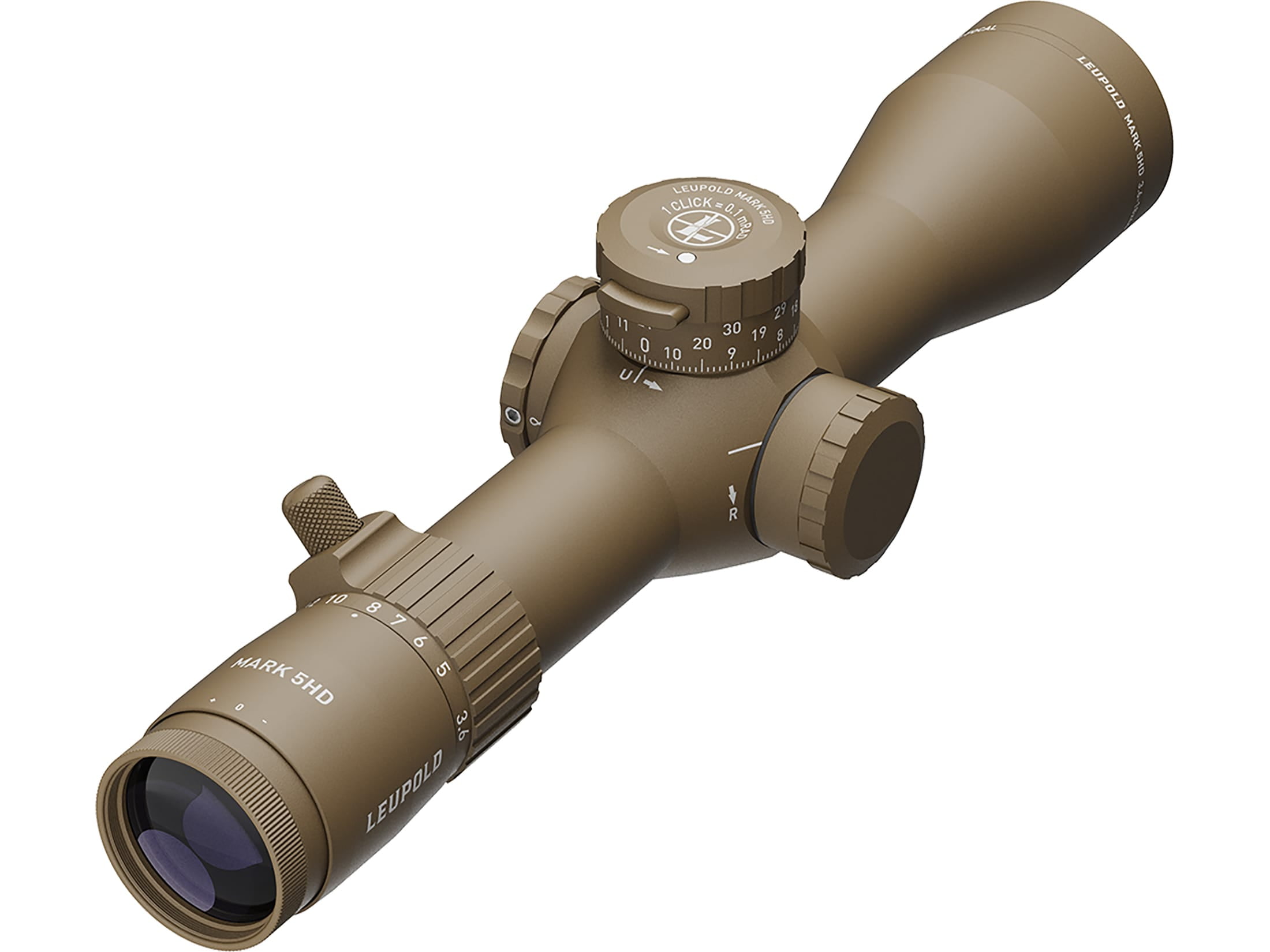 Leupold Mark 5HD Rifle Scope 3.6-18x 44mm PR2-MIL Reticle Dark Earth