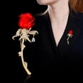 thumbnail image 4 of LPSSTORE Broche Rose pour Femmes Broche Rétro Haut de Gamme Petit Corsage Parfumé Accessoires de Qualité Vêtements, 4 of 6