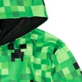 thumbnail image 5 of Minecraft Creeper Little Boys French Terry Zip Up Hoodie Little Kid to Big Kid, 5 of 5