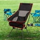 thumbnail image 5 of Silla columpio para acampar, mueble compacto con respaldo alto, silla portátil, telescópica Negro, 5 of 8