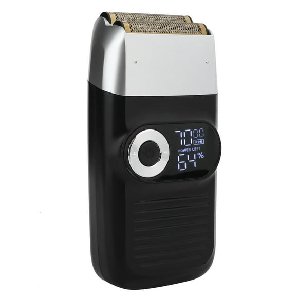Afeitadora eléctrica recargable con pantalla LCD para hombres, afeitadora de barba y bigote