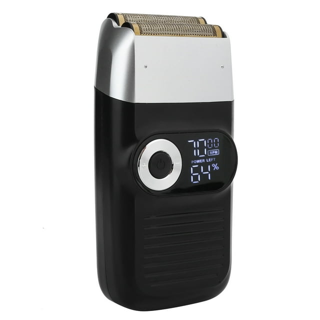 Afeitadora eléctrica recargable con pantalla LCD para hombres, afeitadora de barba y bigote