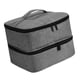 thumbnail image 4 of Bolsa de almacenamiento, bolsa de transporte con asa, contenedor, organizador de esmalte de uñas, estuche con bolsillo con cremallera para herramienta Gris, 4 of 10