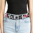thumbnail image 5 of Buckle-Down Belt, Seatbelt Buckle Belt, Steaks T Bone Text, 30 to 44 Inches, 5 of 9