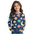thumbnail image 5 of Kaemgyyd Toddler Baby Outfit Boy Girl Loose Stars Crewneck Pullover Tops Casual Fashion Long Sleeve Shirt Spring Clothes, 5 of 6