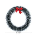 thumbnail image 3 of Aufmer 3 Pcs 10-Inch Christmas Wreath with Bow - Flocked Artificial Greenery & Baubles for Front Door, Wall Hanging & Holiday Home Decor(White), 3 of 6