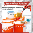thumbnail image 4 of Resin Mixer Paddles, Epoxy Attachment for Drill, Reusable Paint Stirrer Drill Attachment(2Pcs), 4 of 9
