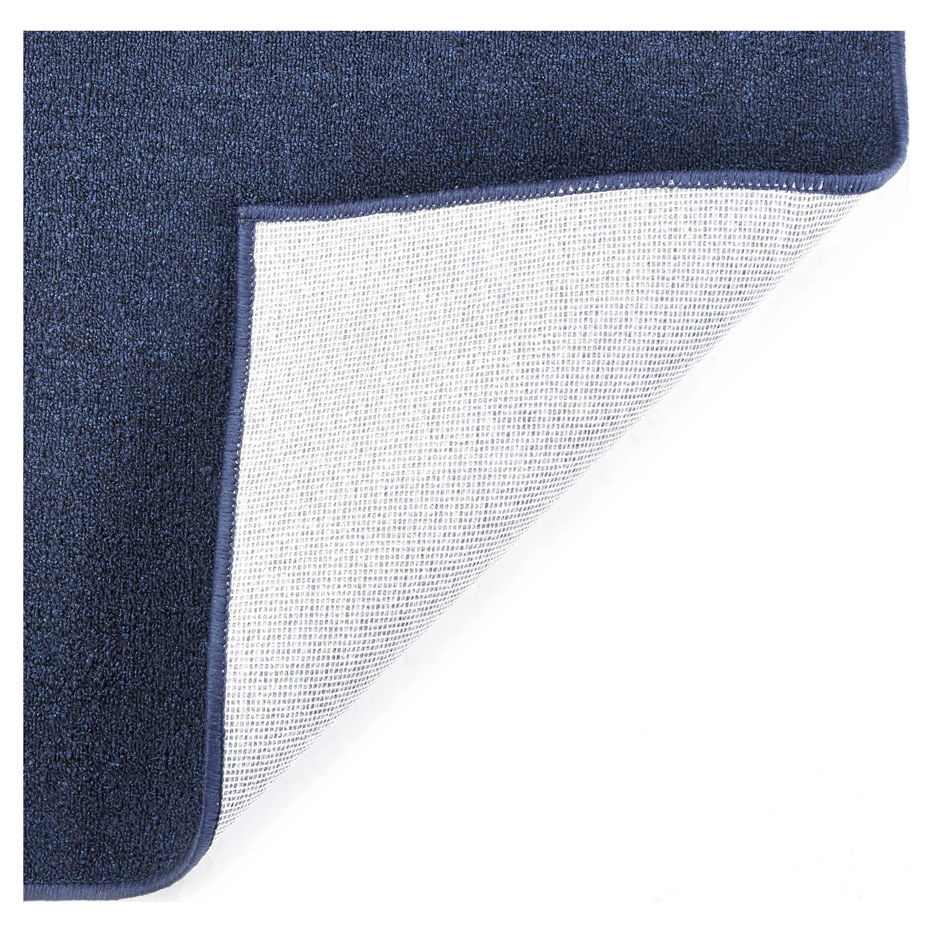 Mainstays Titan Solid Living Room Area Rug, Navy, 5' x 7'