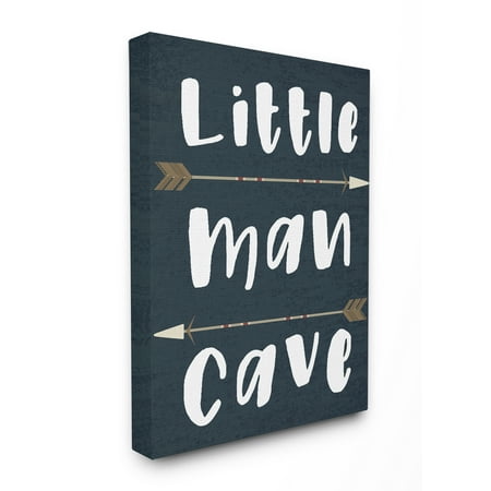 The Kids Room by Stupell Little Man Cave Arrows Oversized Stretched Canvas Wall (Best Wall Color For Man Cave)