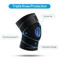 thumbnail image 2 of Sports Knee Brace Adjustable Knee Band Knee Protective Bandage with Spring Support, 2 of 8