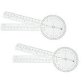 thumbnail image 1 of HIAKDOFT Clear Plastic Goniometer 2Pcs For School Teaching Students, 1 of 6