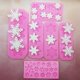 thumbnail image 3 of Molde de copo de nieve, molde de caramelo de pastel de silicona de copo de nieve de Navidad para proyecto de artesanía de arcilla polimérica de pastelitos(Rosa)(1 pieza), 3 of 4