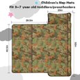 thumbnail image 5 of Camo and Twig Tan Pattern Teens Toddler Nap Mat with Pillow, Sleeping Mat Bag for Preschool Daycare 50"x20", 5 of 6
