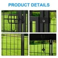 thumbnail image 5 of Vipuse 4FT x 4FT x 4.5FT Large Dog Kennel Playpen with UV-Resistant Waterproof Roof, Heavy Duty Metal Outdoor Pet Crate Fence for Cat Duck Chicken, 5 of 8