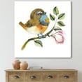 thumbnail image 2 of Designart ' Bluethroat Bird Sitting On A Branch ' Traditional Canvas Wall Art Print, 2 of 4