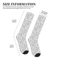thumbnail image 2 of Lsque Black White Music Pattern Sport Compression Socks for Men & Women 15-20 mmHg Knee High Nurse Pregnant Running Medical and Travel Athletic, 2 of 6