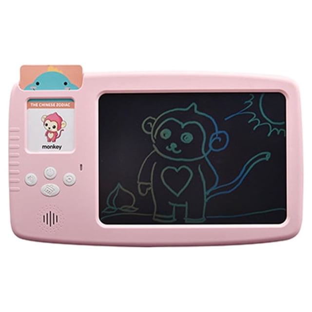 Injueey Juguetes ABS para aprendizaje práctico y educación sin radiación Montessoris Toys Suministros de escritura y corrección rosa ingles