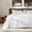 Elegant Scroll, variant on Sleep Zone Queen Comforter Set, Luxury Hotel Collection Comforter, 3 Pieces Fluffy Lightweight Down Alternative Duvet Insert with Embroidered Stripes (Natural Branches, Full/Queen)