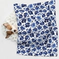 thumbnail image 6 of Naloa Blue Ink Flowers Dog Blanket, 3 Sizes Cat Blanket for Indoor Cats Large Medium Small Dog Gifts-Medium, 6 of 8