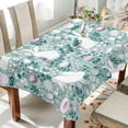 thumbnail image 5 of Coolnut Rabbits and Wildflowers Fabric Square Tablecloth - Waterproof and Wrinkle-Resistant Table Cloth 54x54 Inch Table Cover for Indoor & Outdoor Dining House Decor, 5 of 7