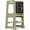 Green, variant on Avenlur Toddler Tower, Date 4-in-1 Kitchen & Learning Tower Kitchen Tower doubles as a kitchen stool for toddlers, montessori tower, and toddler tower table. (Green)