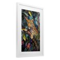thumbnail image 2 of Stupell Industries Bohemian One The Wild Side Leopard White Framed Print Under Glass, 17 x 23, by Petals Prints Design, 2 of 8