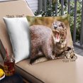 thumbnail image 1 of Ahgly Company Animals Otter Coussin Extérieur, 18 Pouces par 18 Pouces, 1 of 6