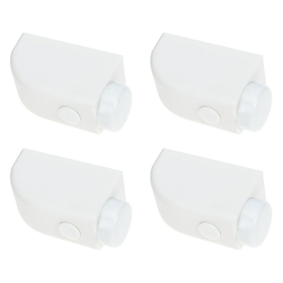 4 Pcs Window Stopper Push and Pull Sliding Door White Plastic