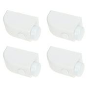 Yardwe 4Pcs White Sliding Door Window Locks Security Bars for Home Protection