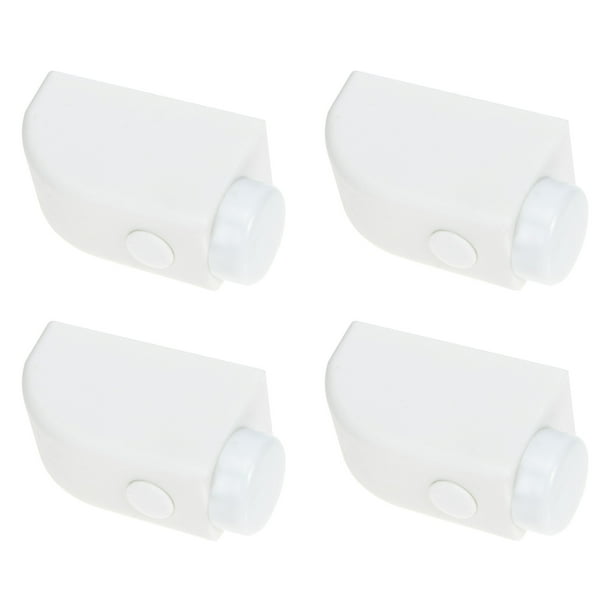 4 topes de seguridad para ventanas y puertas corredizas, color blanco