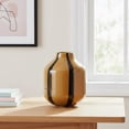 thumbnail image 6 of Mainstays 6" Brown and Black Ceramic Decorative Stripe Vase, 6 of 6