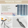 thumbnail image 3 of Striped Blue and White Kitchen Valances for Windows,Colorful Striped Fabric Blackout Valances Curtains Multilayer Polyester Drapes for Kitchen Bedroom 1 Pack 52X18 Inches, 3 of 6