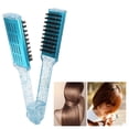 thumbnail image 4 of Cepillo Alisador De Abrazadera, Cepillo De Pelo De Doble Cara Azul Para Salón, 4 of 7