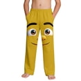 thumbnail image 2 of SGFCWSX Boys Lounge Pants Elastic Waist Loose Fit Soft Graphic Print Casual Pants for Teens Yellow Size 13 Years, 2 of 9