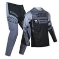 thumbnail image 2 of Willbros Motocross Jersey and Pants Combo MX Dirt Bike Gear Set Racewear Offroad Adult Black Grey (Jersey XXL Pants 38), 2 of 5
